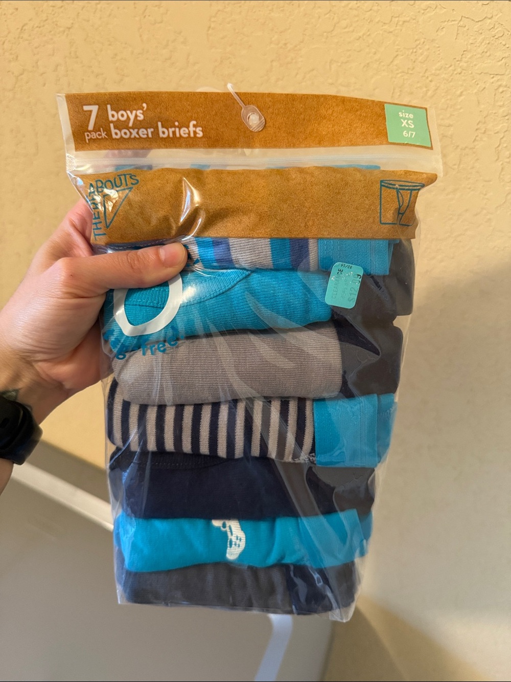 Underwear pack size XS(6/7)
